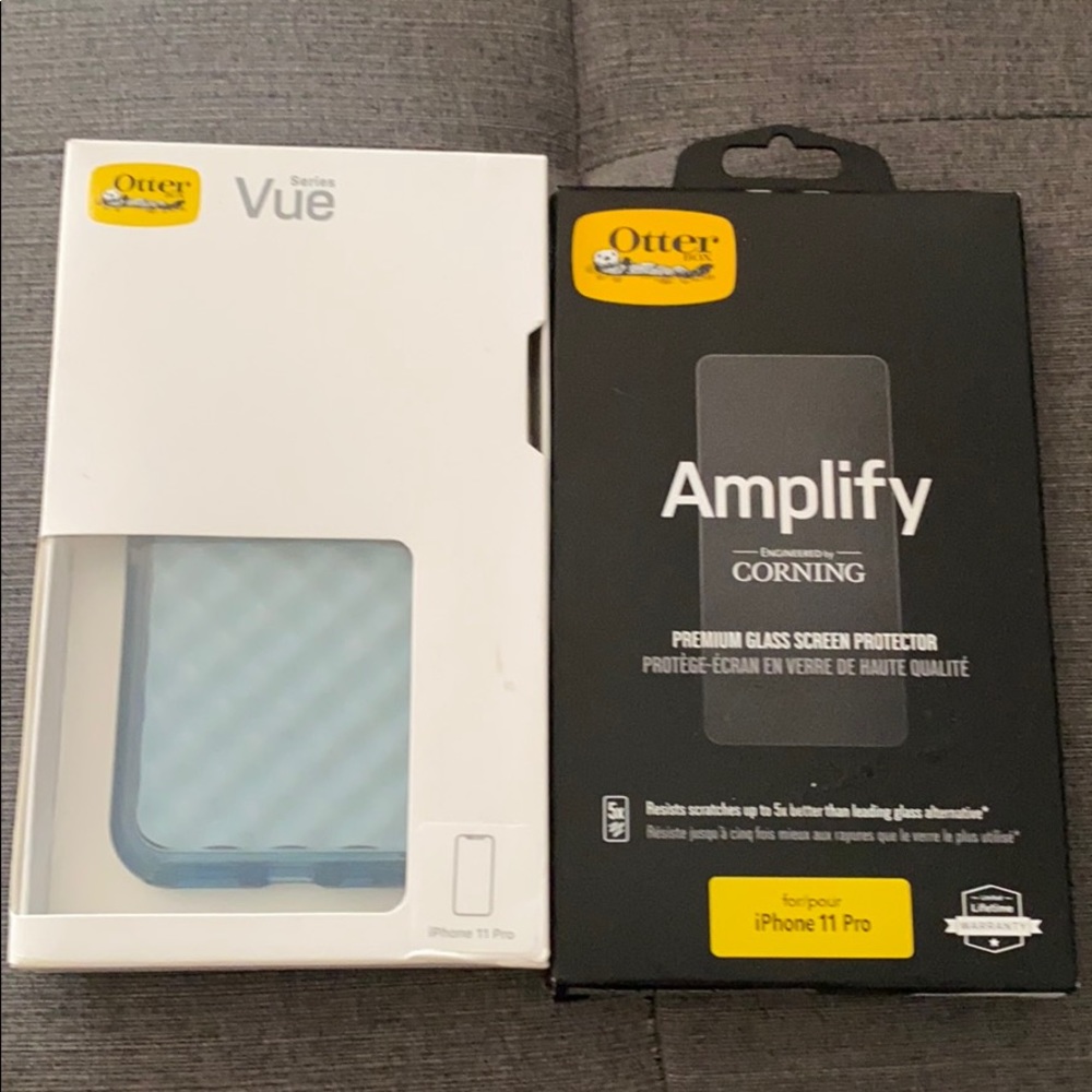 Otter box case and screen protector